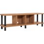 Neo media benk 140 cm - Sort/furu