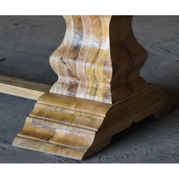 Bord 280x100 cm rustikt tre - Palma + Tekstilrens for mbler