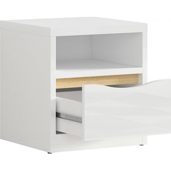 Pori nattbord 41,5 x 40 cm - Hvit