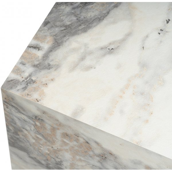 Cubo sidebord 45 x 45 cm - Hvit marmor Cubo sidebord 45 x 45 cm - Hvit marmor