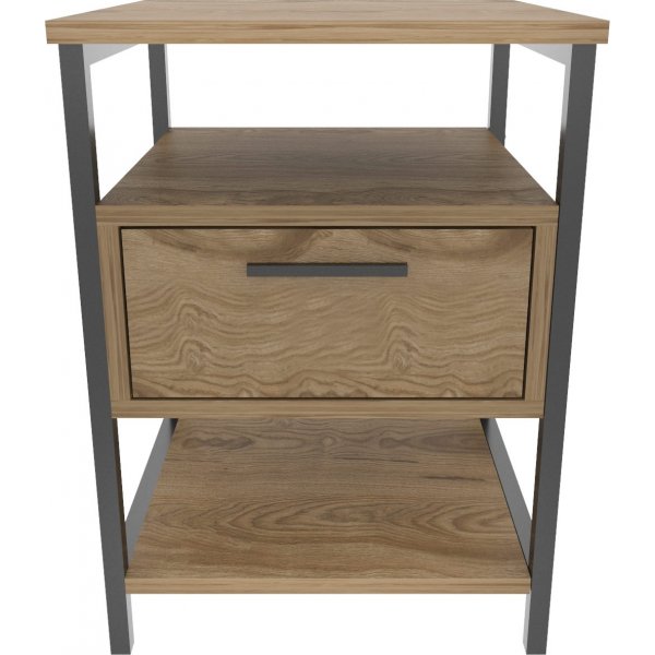 Alba nattbord - Sort/eik Alba nattbord - Sort/eik