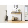 Seaford konsollbord med skuffer 100 x 35 cm - Eik/svart