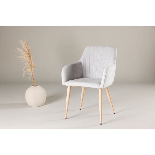 Komfort spisestuestol - Lys grå Komfort spisestuestol - Lys grå