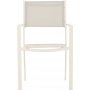 Spisegruppe; 6 stoler og spisebord 205 x 90 cm beige - Copacabana