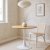 Spisebord eik/hvitt 80 cm - Sumner