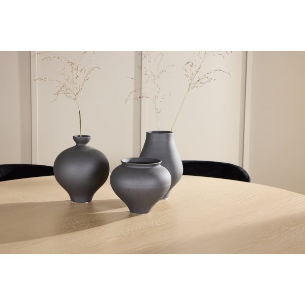 Spisebord Copenhagen med 6 Edina stoler - Sort/hvitkalket Spisebord Copenhagen med 6 Edina stoler - Sort/hvitkalket