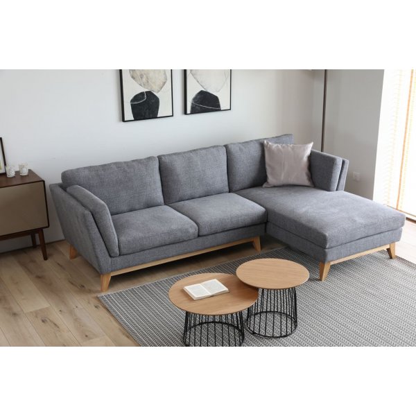 Behagelig divansofa - Grå Behagelig divansofa - Grå