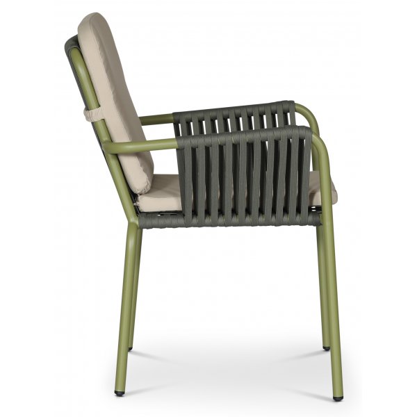 Lincoln Stol - Grønn/Beige + Tekstilpleie for møbler Lincoln Stol - Grønn/Beige + Tekstilpleie for møbler