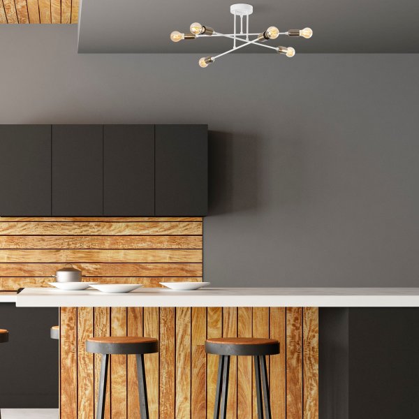 Utvidet taklampe 1503 - Hvit Utvidet taklampe 1503 - Hvit