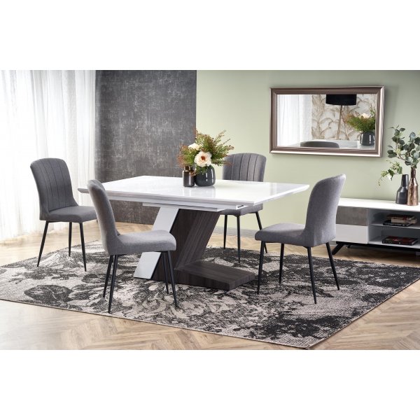 Creed uttrekkbart spisebord 90x160-200 cm - Hvit Creed uttrekkbart spisebord 90x160-200 cm - Hvit
