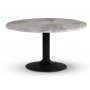 Empire spisegruppe, rundt spisebord 105 cm inkl. 4 stk. Bjtr karmstol No30 - Silver Diana marmor