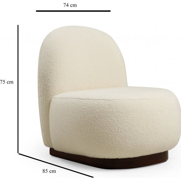 Tina lenestol - Hvit Tina lenestol - Hvit