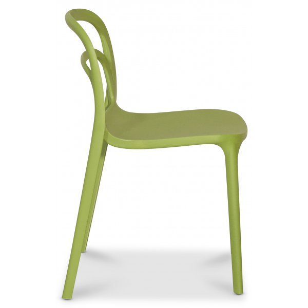 Nordan spisestol stabelbar - Grnn (Plast)