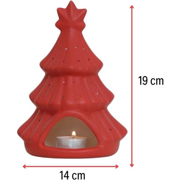 Juletrelyslykt - Rød Juletrelyslykt - Rød