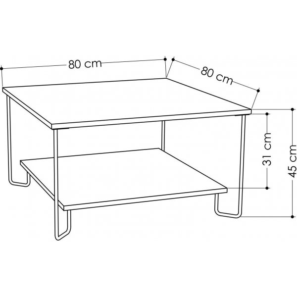 Marbo salongbord - Lys mokka Marbo salongbord - Lys mokka