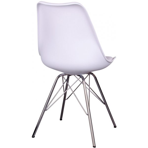 Oslo Spisestol - Hvit/Krom Oslo Spisestol - Hvit/Krom