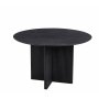 Crossby rundt spisebord Ø120 cm - Sortbeiset eik Crossby rundt spisebord Ø120 cm - Sortbeiset eik