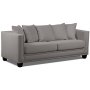 Temple Double Deco 3-seters sofa - Beige /silver nagler