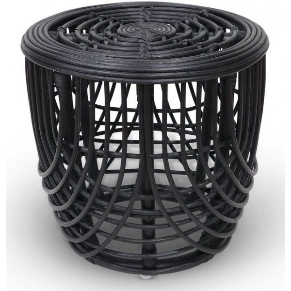 Heden salongbord sett - rotting / svart + Møbelføtter Heden salongbord sett - rotting / svart + Møbelføtter