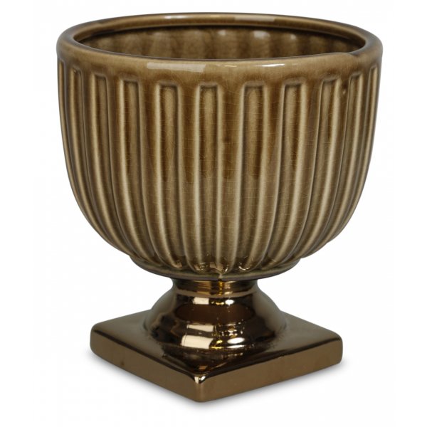 Krukke Grek p fot H18,5 cm - Brun