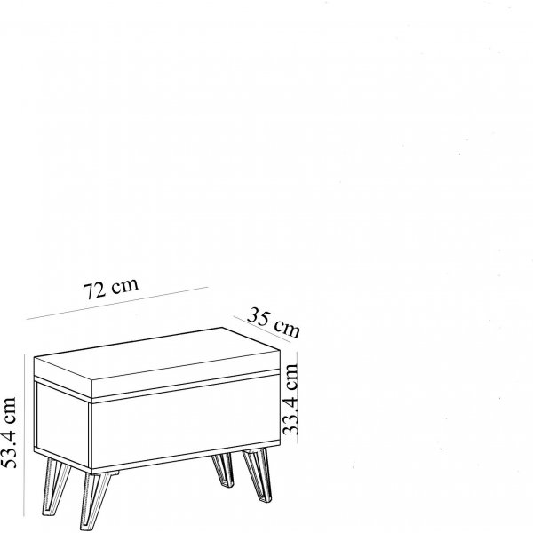 November bryst - Hvit/grnn