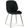Deco velvet stol - Grnn / Messing