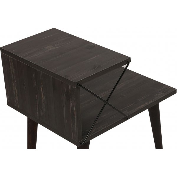 Cross nattbord - Mrkebrun