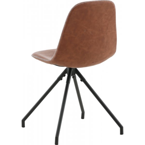 Bridge svingbar spisestol - Brun PU