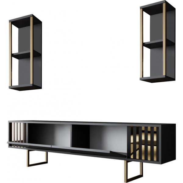 Erki TV-stativ - Antrasitt/svart Erki TV-stativ - Antrasitt/svart