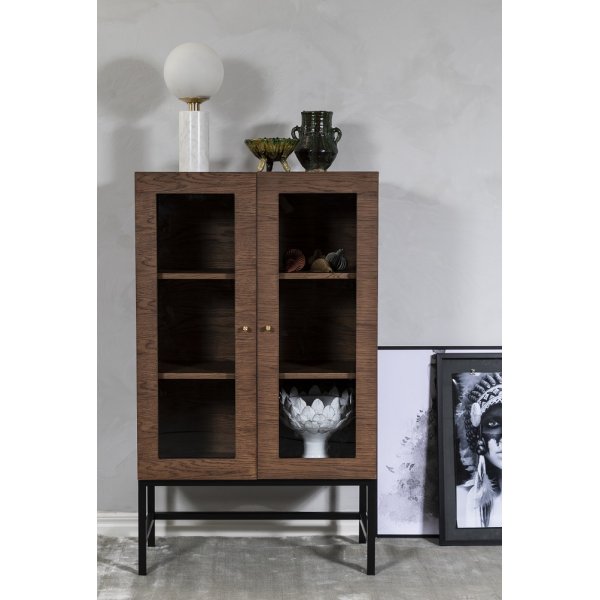 Carl vitrineskap (Highboard) - Brunbeiset eik Carl vitrineskap (Highboard) - Brunbeiset eik