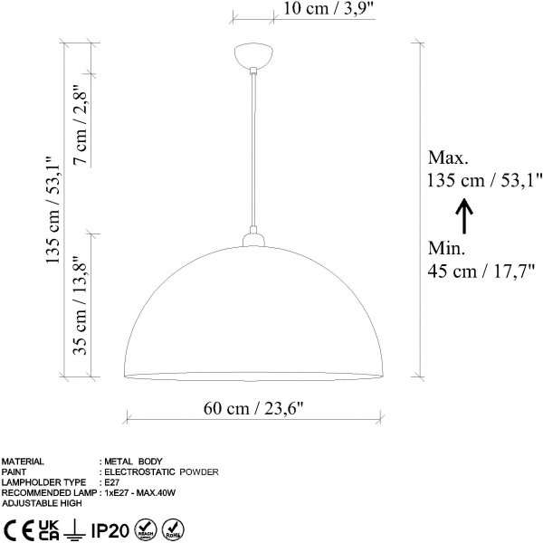 Vignette taklampe 236 - Vintage Vignette taklampe 236 - Vintage