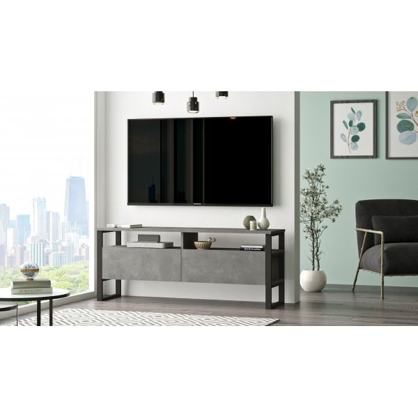 Luvio mediebenk 11 - Sølv/svart Luvio mediebenk 11 - Sølv/svart