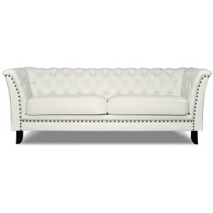 Chester Bridge 3-seters sofa - Hvit (Pu)