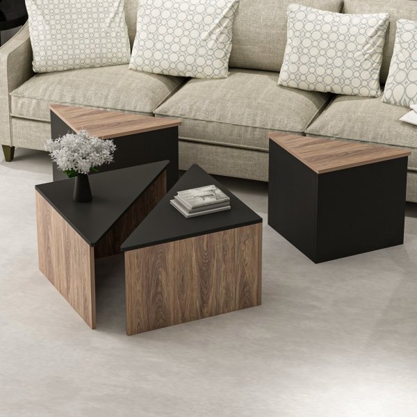 Enigmo bord 45/60 x 45/60 cm - Eik/sort Enigmo bord 45/60 x 45/60 cm - Eik/sort