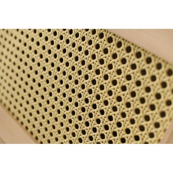 Happy mediebenk 140 cm - Eik/svart