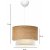 Fotilo taklampe - Beige