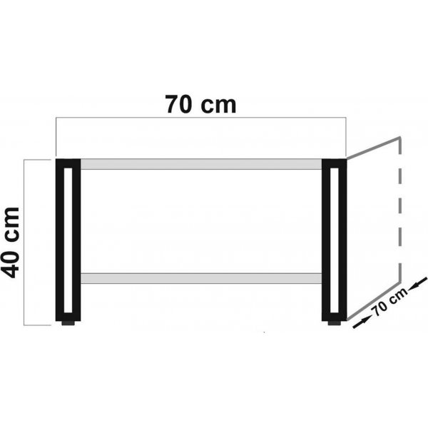 Cosmo Arena salongbord - Furu/svart Cosmo Arena salongbord - Furu/svart