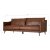 Harpan 3-seter sofa - Brun kolr + Mbelpleiesett for tekstiler