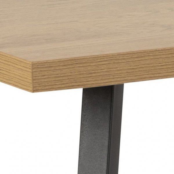 Wales spisebord - Eik/svart