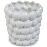Krukke Big Bouble H23 cm - Hvit Krukke Big Bouble H23 cm - Hvit