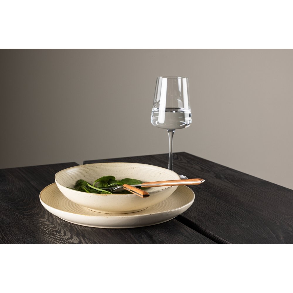 2 stk Aktiv skål Ø22 cm - Beige/Sort - Tallerkener og tallerkener, Tallerkener, Kjøkken