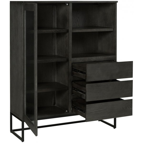 New York vitrineskap - Brunbeiset Eik New York vitrineskap - Brunbeiset Eik