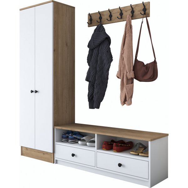 Mendy hallmbler - Hvit/valntt