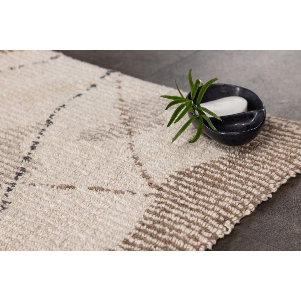 Paul teppe 60x90 cm - Brun/grå Paul teppe 60x90 cm - Brun/grå