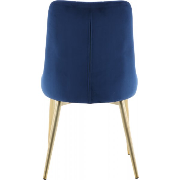 Alice Deluxe spisestol - Bl/messing