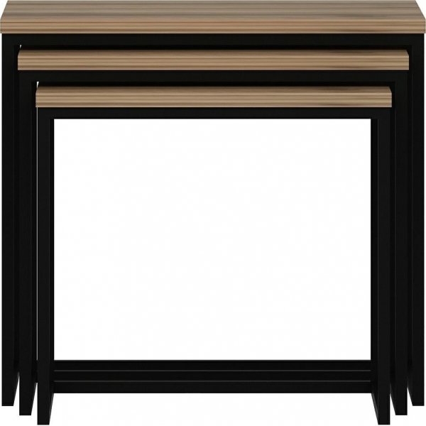 Evia bord 45/50/55 x 36/38/40 cm - Valnøtt Evia bord 45/50/55 x 36/38/40 cm - Valnøtt