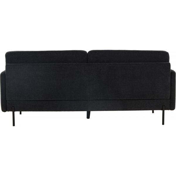 Antibes 2-seters sofa - Sort/Mørkegrå Antibes 2-seters sofa - Sort/Mørkegrå