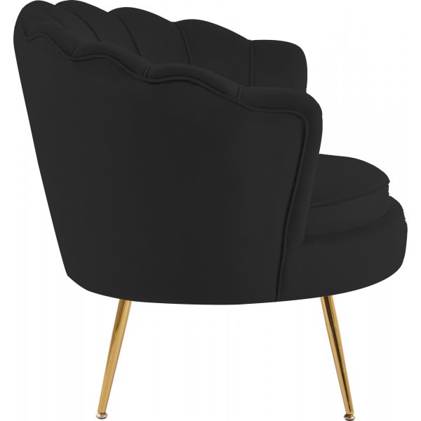 Musslan lenestol - Svart/messing Musslan lenestol - Svart/messing