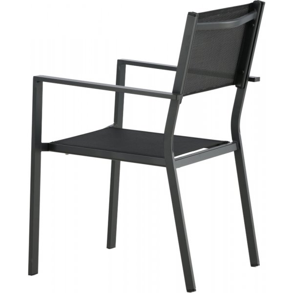 Stabelbar terrassestol svart - Copacabana