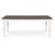 New England spisebord - Hvit/Brunbeiset + Flekkfjerner for møbler